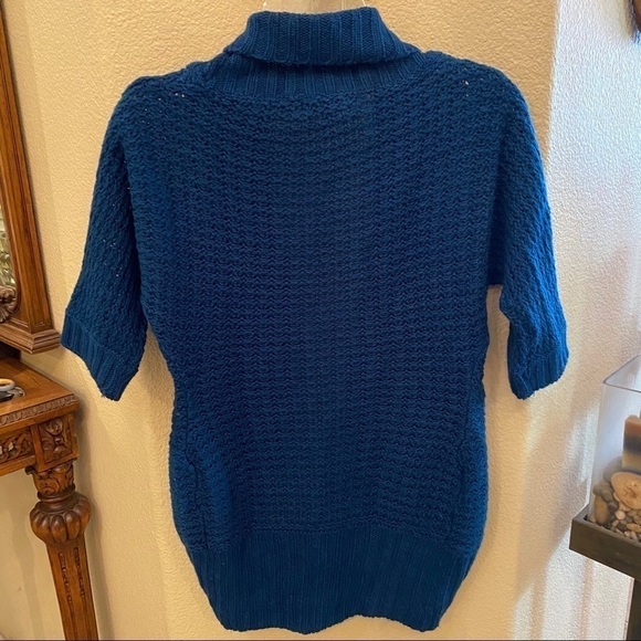 FOREVER 21 Dark Teal Knit Open Cardigan-Small - Picture 6 of 7